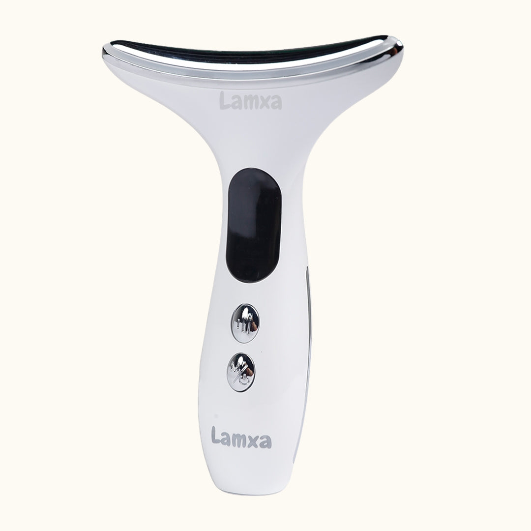 LAMXA EMS Face & Neck Lifting Massager – Vibration & LED Therapy