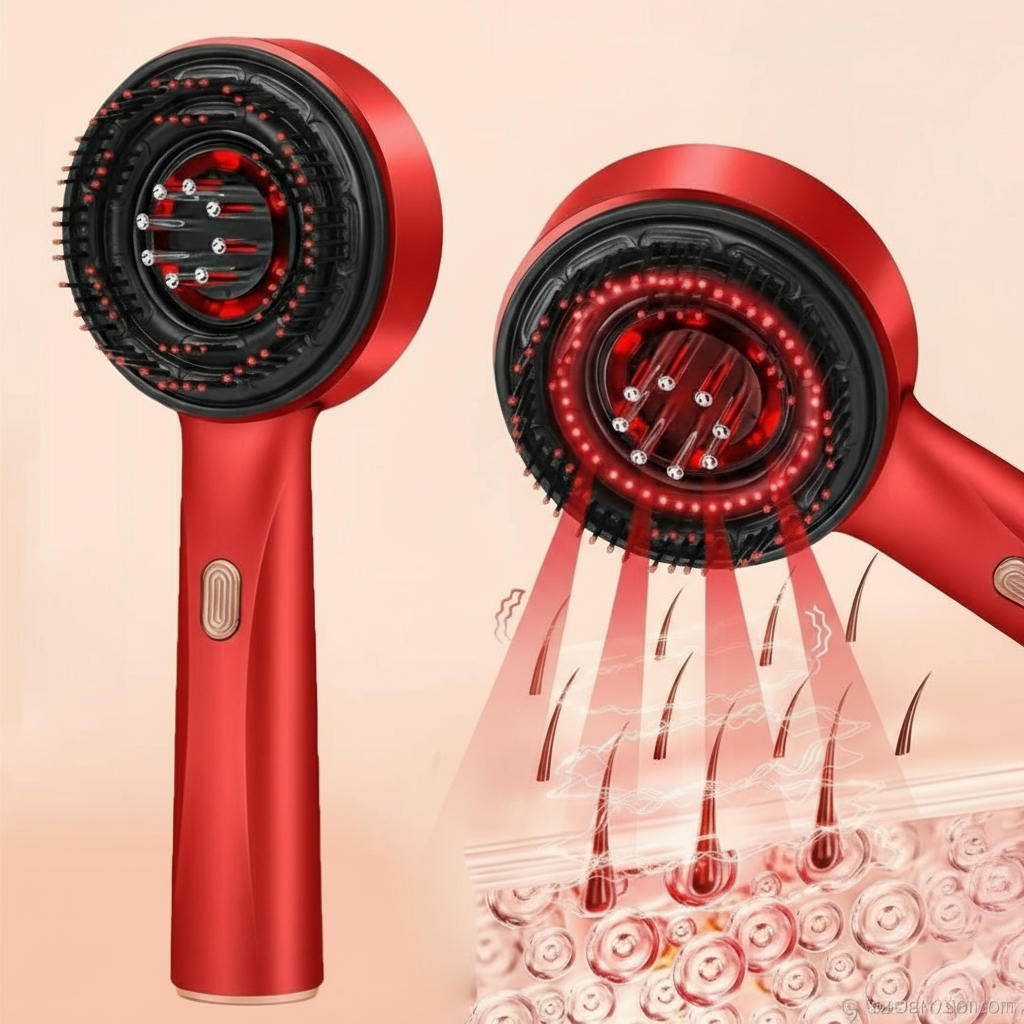Electric Hair Oil Applicator & Electric Scalp Massager Brush, IPX7 Waterproof Hair Brushes