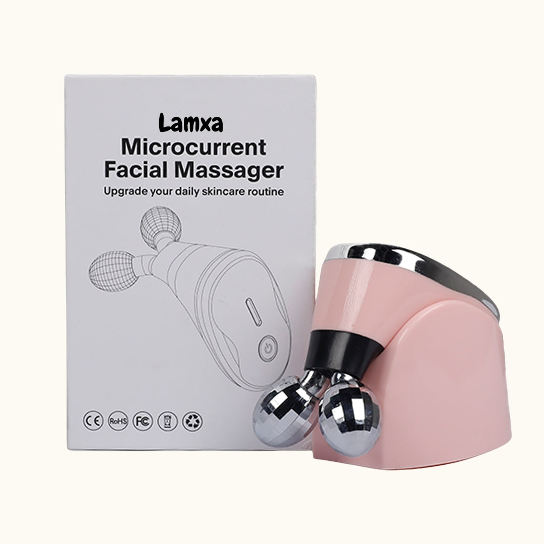 Microcurrent Face Sculpting Massage Roller – Lift, Tone & Rejuvenate Face & Neck