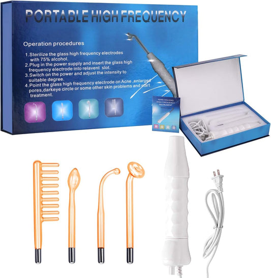 High Frequncy Portable Handheld Facial Skin Care Wand Machine