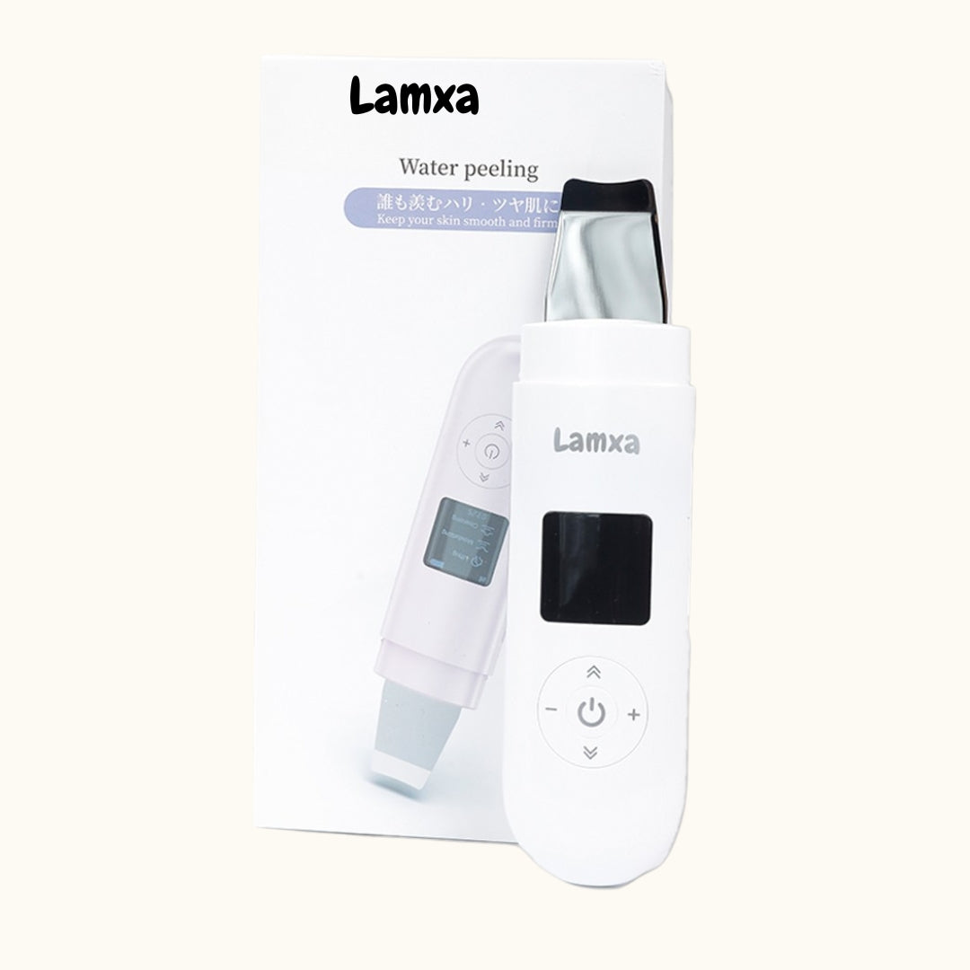 Ultrasonic Shovel Facial Skin Scrubber with Heating Pore Cleanser Face Cleansing Machine LED Digital Display