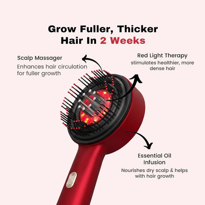 Electric Hair Oil Applicator & Electric Scalp Massager Brush, IPX7 Waterproof Hair Brushes