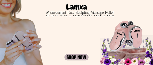 Microcurrent Face Sculpting Massage Roller – Lift, Tone & Rejuvenate Face & Neck